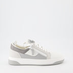 Giuseppe Zanotti, men's sneakers, luxury footwear, gray-white sneakers, GZ94