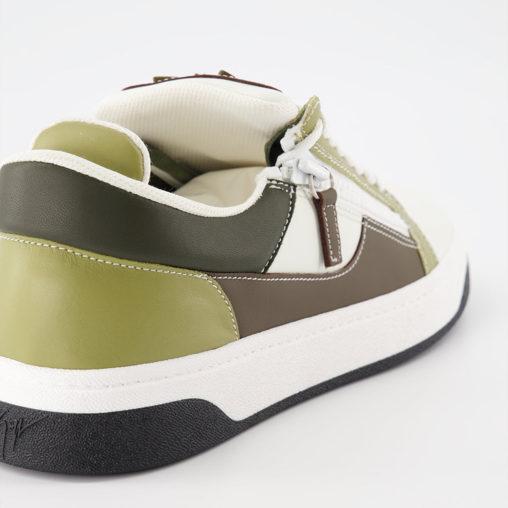 Giuseppe Zanotti, GZ94 sneakers, Khaki sneakers, Luxury men's footwear, Designer sneakers