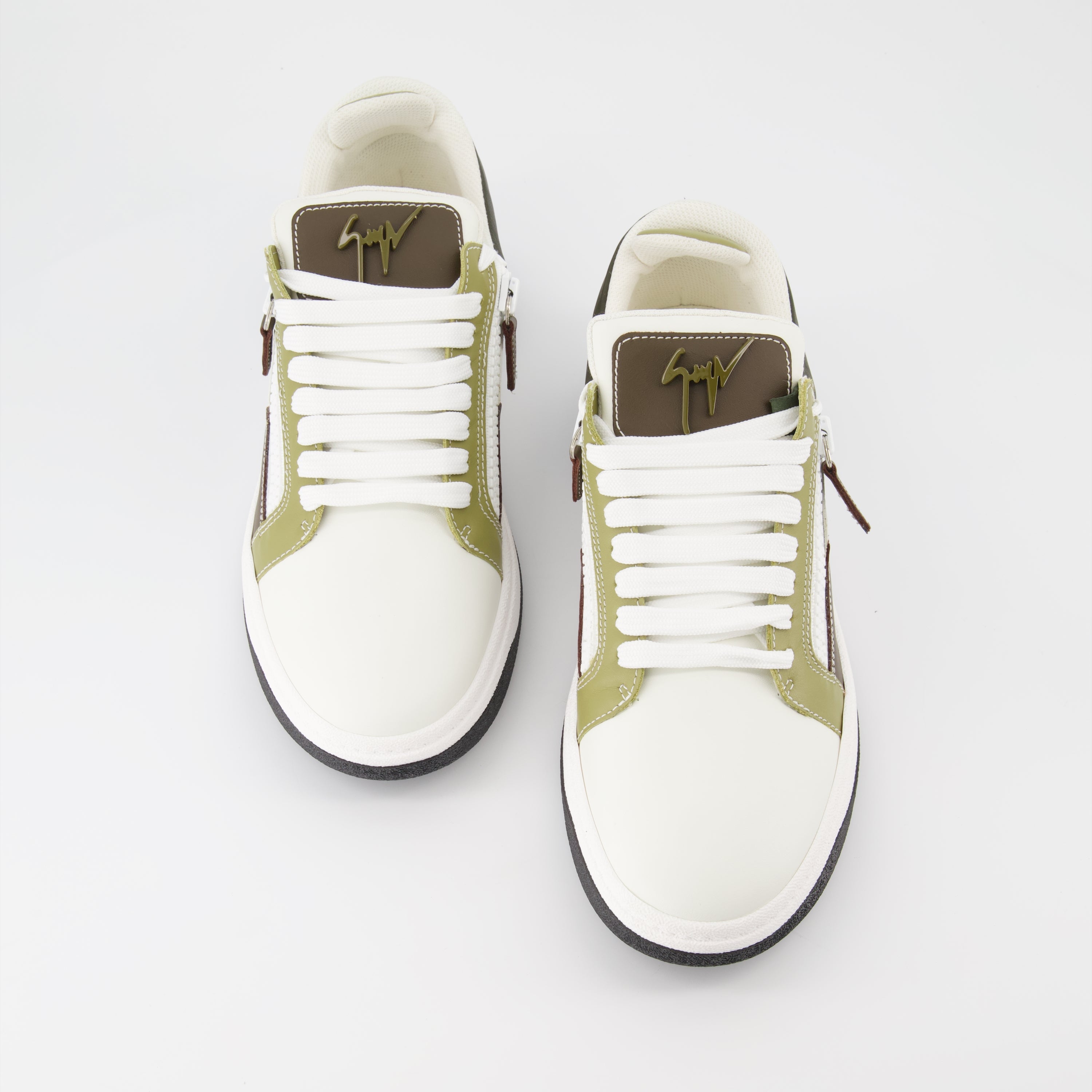Giuseppe Zanotti, GZ94 sneakers, Khaki sneakers, Luxury men's footwear, Designer sneakers
