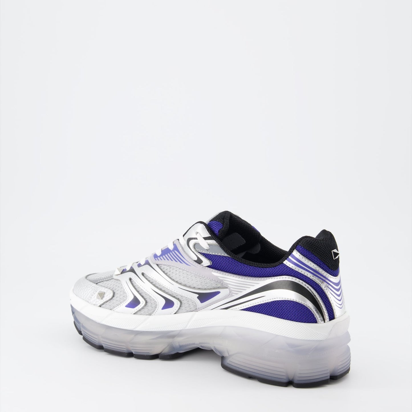 Valentino Garavani sneakers, blue silver sneakers, luxury men's footwear, designer sneakers, high-end sneakers