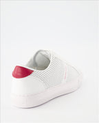Moncler, New Monaco sneakers, luxury men's shoes, perforated white leather, Moncler sneakers