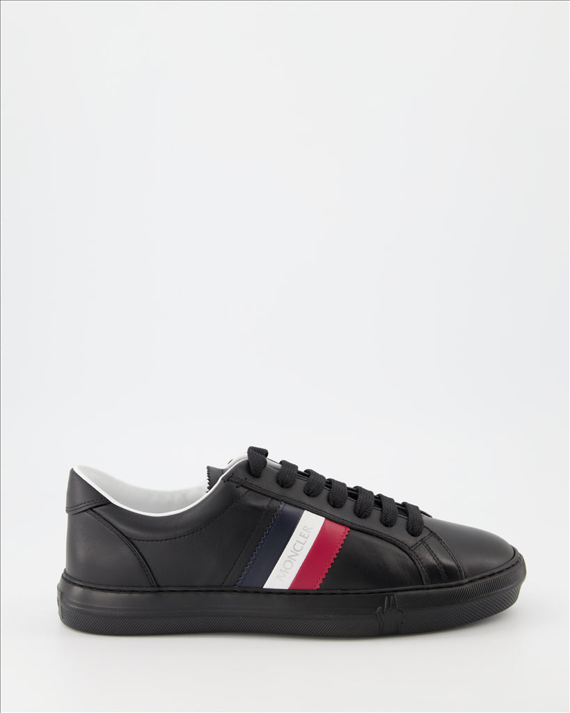 - New Monaco Black Sneakers
- Moncler Men's Shoes
- Chic Urban Style
- Luxury Sneakers
- Elegant Comfort