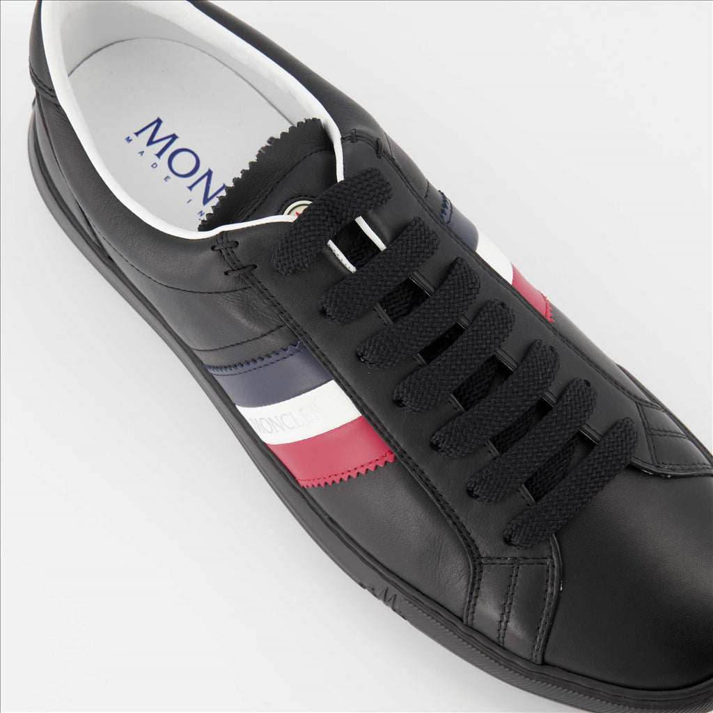 - New Monaco Black Sneakers
- Moncler Men's Shoes
- Chic Urban Style
- Luxury Sneakers
- Elegant Comfort