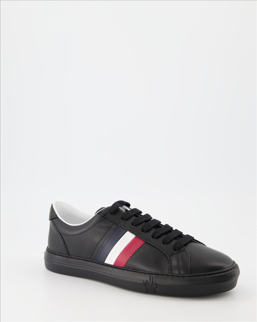 - New Monaco Black Sneakers
- Moncler Men's Shoes
- Chic Urban Style
- Luxury Sneakers
- Elegant Comfort