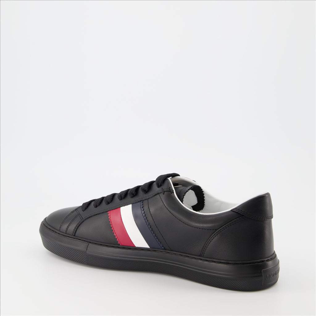 - New Monaco Black Sneakers
- Moncler Men's Shoes
- Chic Urban Style
- Luxury Sneakers
- Elegant Comfort