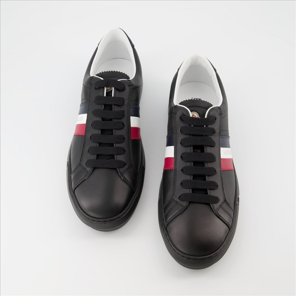 - New Monaco Black Sneakers
- Moncler Men's Shoes
- Chic Urban Style
- Luxury Sneakers
- Elegant Comfort