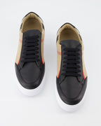 Image of Classic Checked Leather Sneakers by Burberry for Women - Season Spring-Summer 2024 - Detail View 7