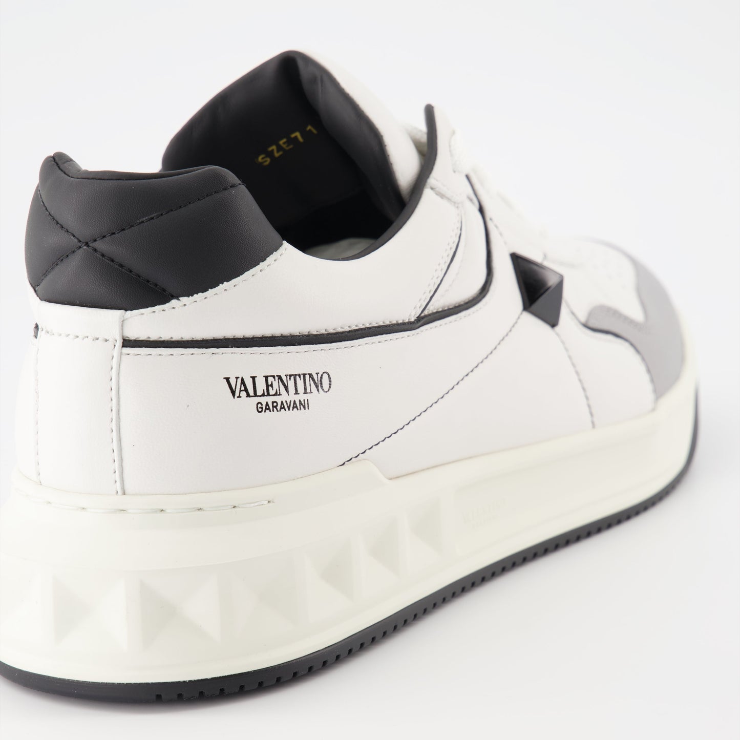 Valentino Garavani, men's luxury sneakers, grey-white sneakers, One Stud, high-end footwear