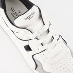 Valentino Garavani, men's luxury sneakers, grey-white sneakers, One Stud, high-end footwear
