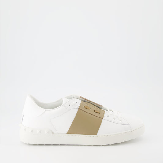 Valentino Garavani sneakers, luxury men's sneakers, beige-white sneakers, designer footwear, high-end fashion