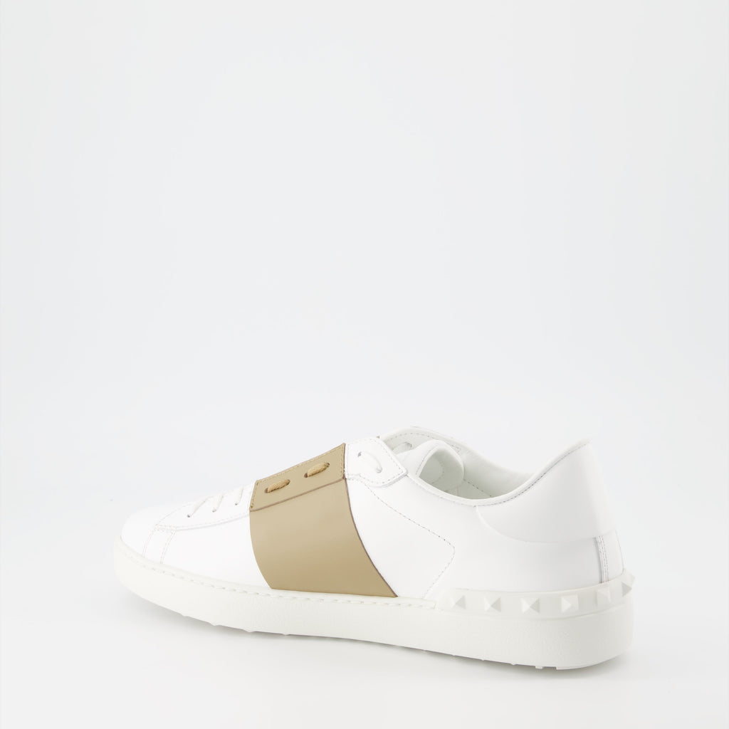Valentino Garavani sneakers, luxury men's sneakers, beige-white sneakers, designer footwear, high-end fashion
