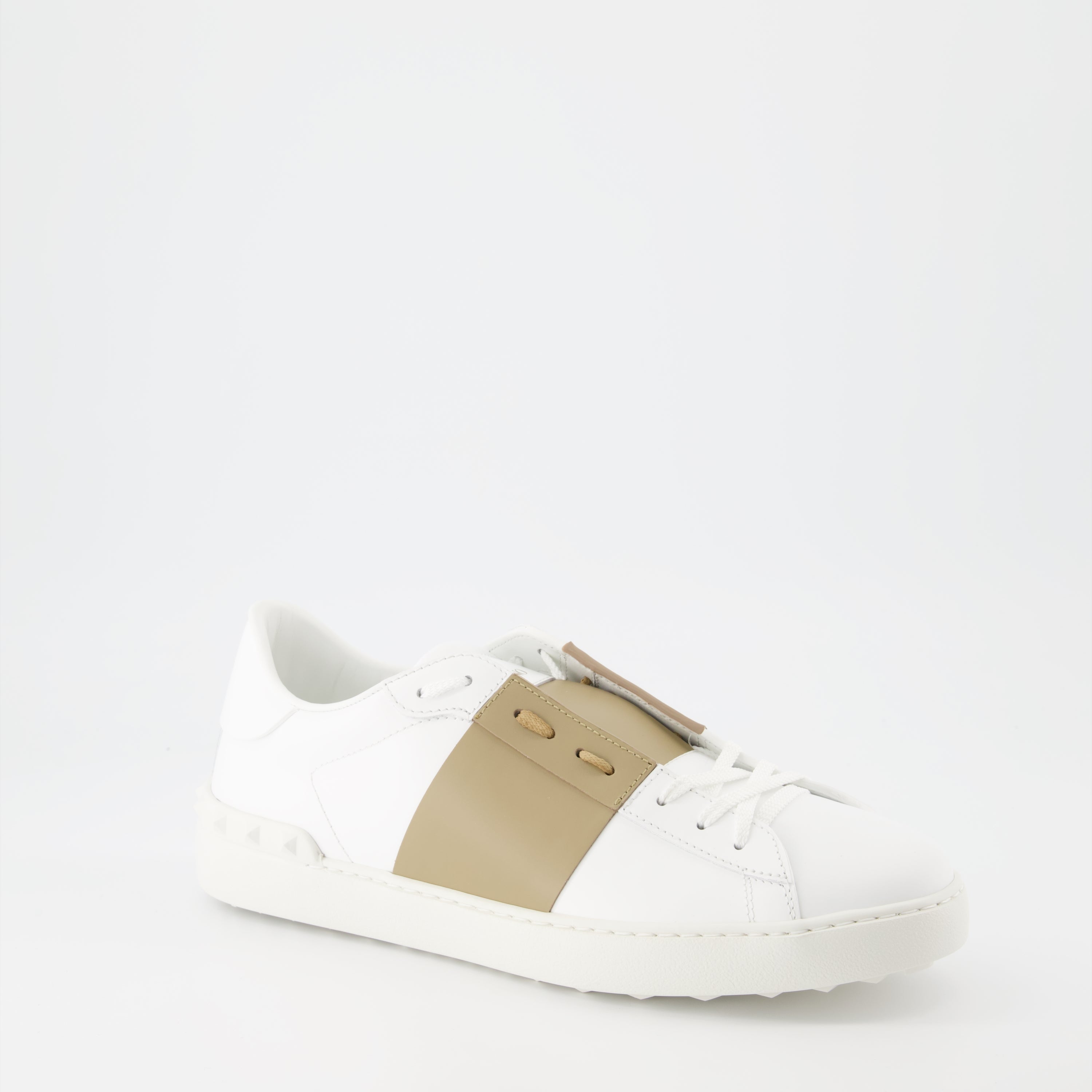 Valentino Garavani sneakers, luxury men's sneakers, beige-white sneakers, designer footwear, high-end fashion