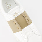 Valentino Garavani sneakers, luxury men's sneakers, beige-white sneakers, designer footwear, high-end fashion