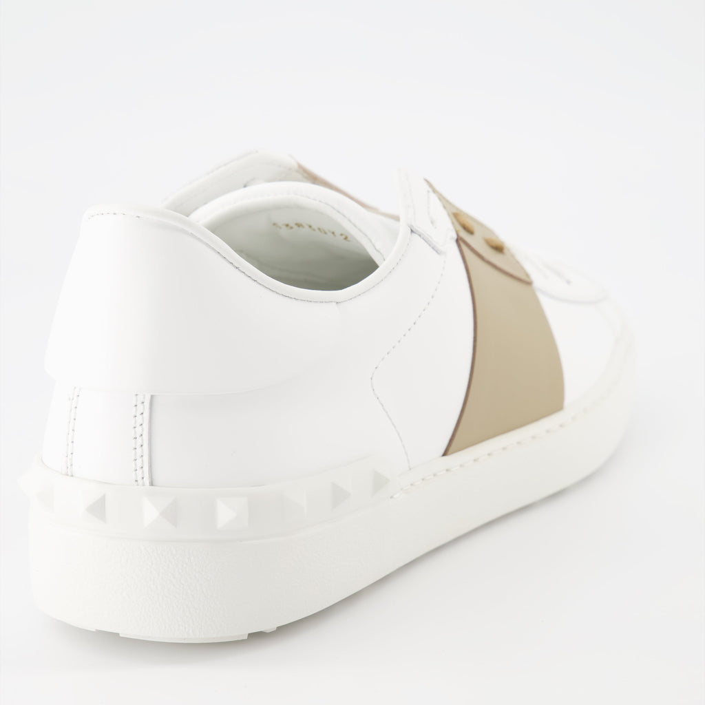 Valentino Garavani sneakers, luxury men's sneakers, beige-white sneakers, designer footwear, high-end fashion