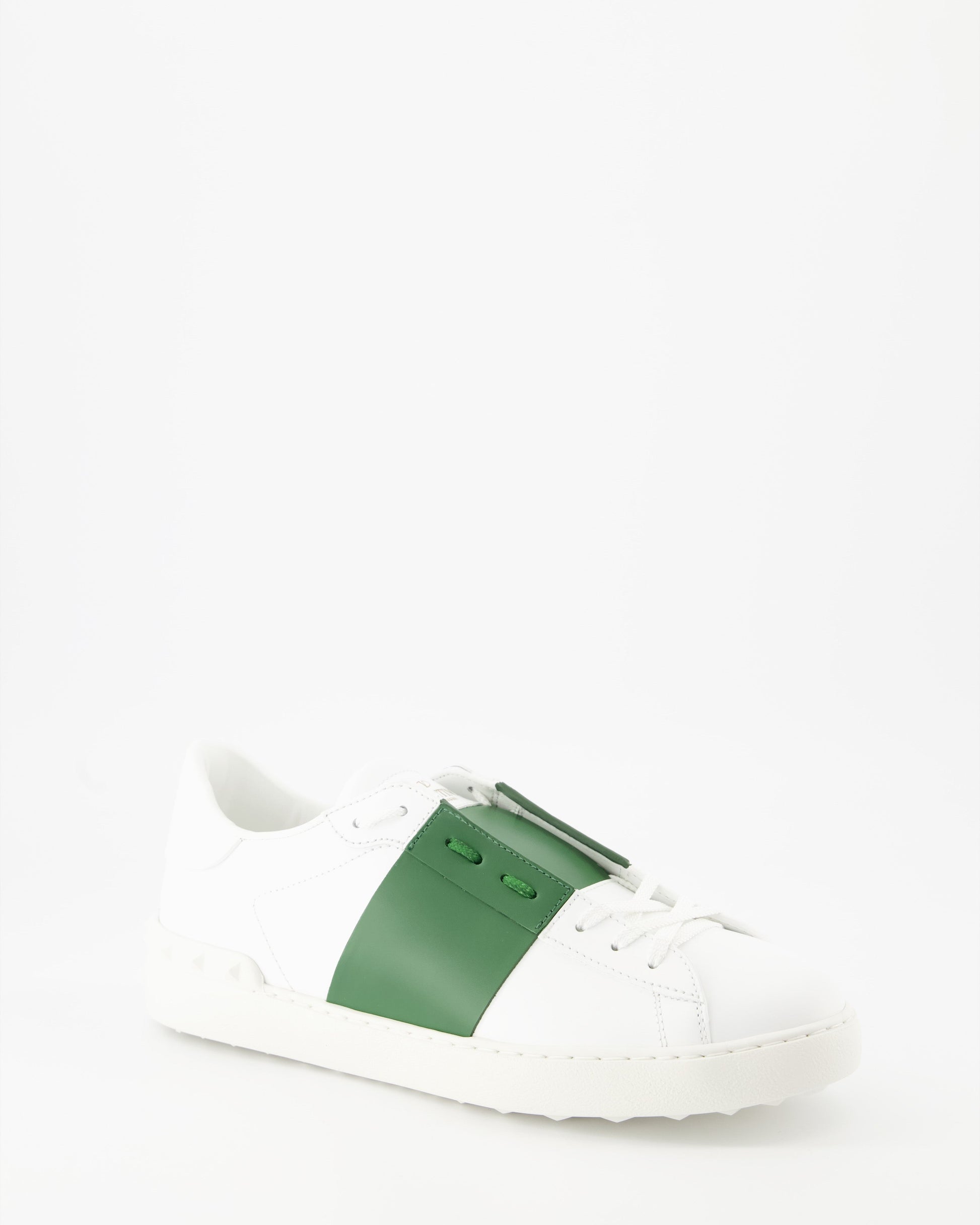 Valentino Garavani, white-green sneakers, luxury, elegant, comfort