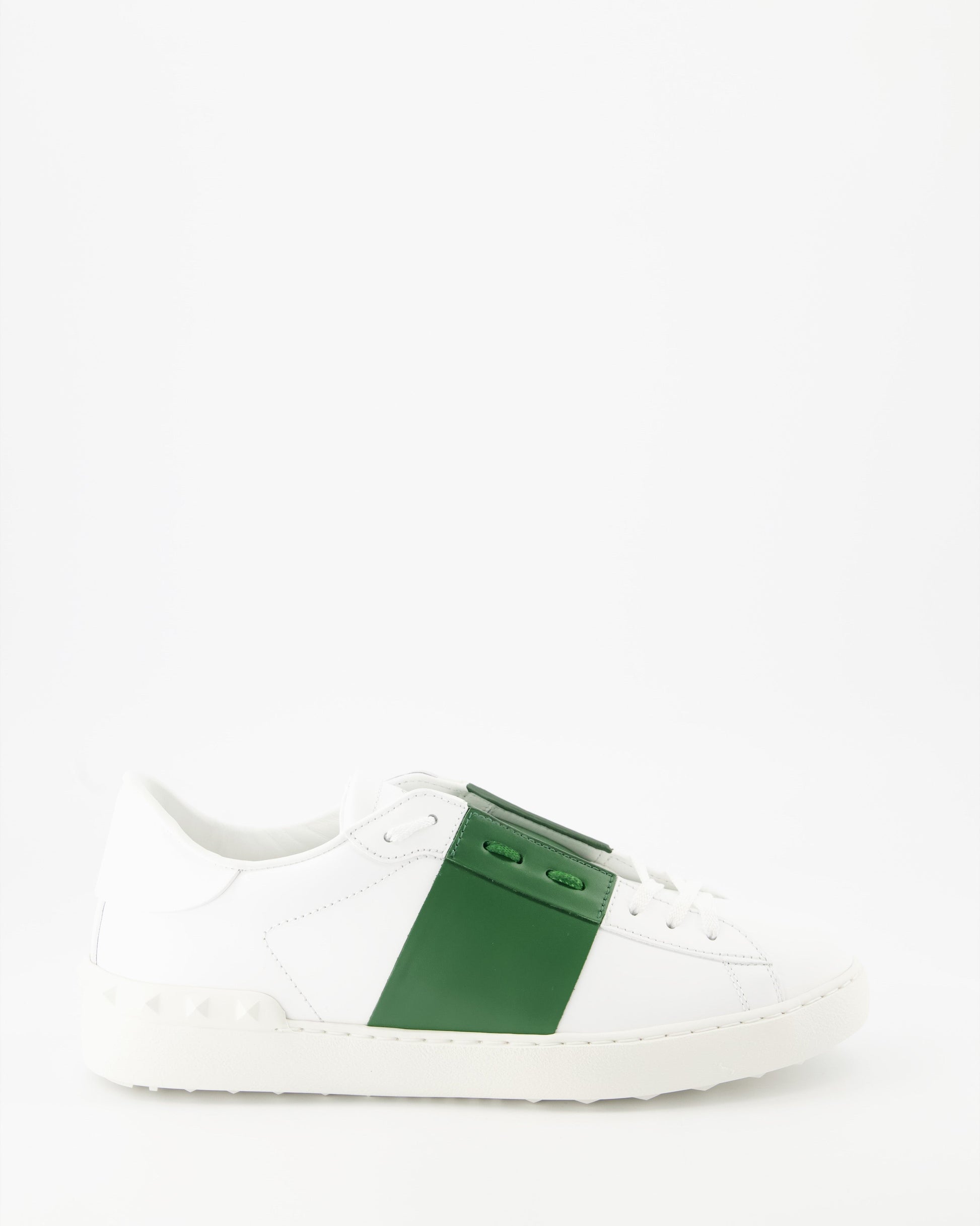 Valentino Garavani, white-green sneakers, luxury, elegant, comfort