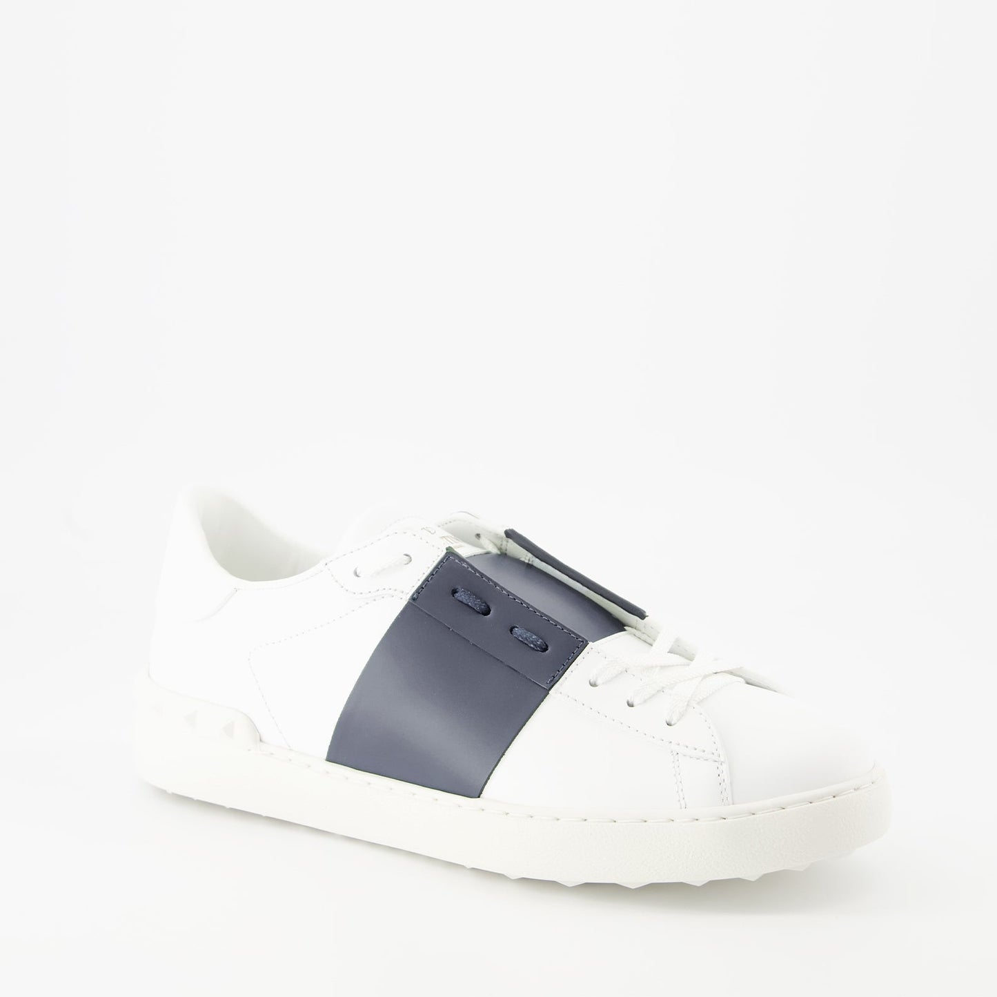 Valentino Garavani sneakers, blue-white sneakers, luxury leather sneakers, designer men's footwear, high-end sneakers