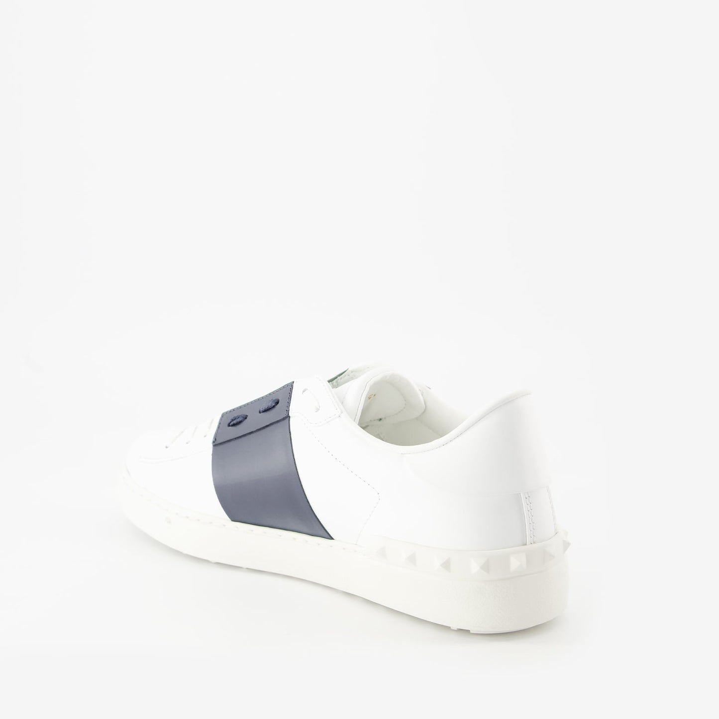 Valentino Garavani sneakers, blue-white sneakers, luxury leather sneakers, designer men's footwear, high-end sneakers