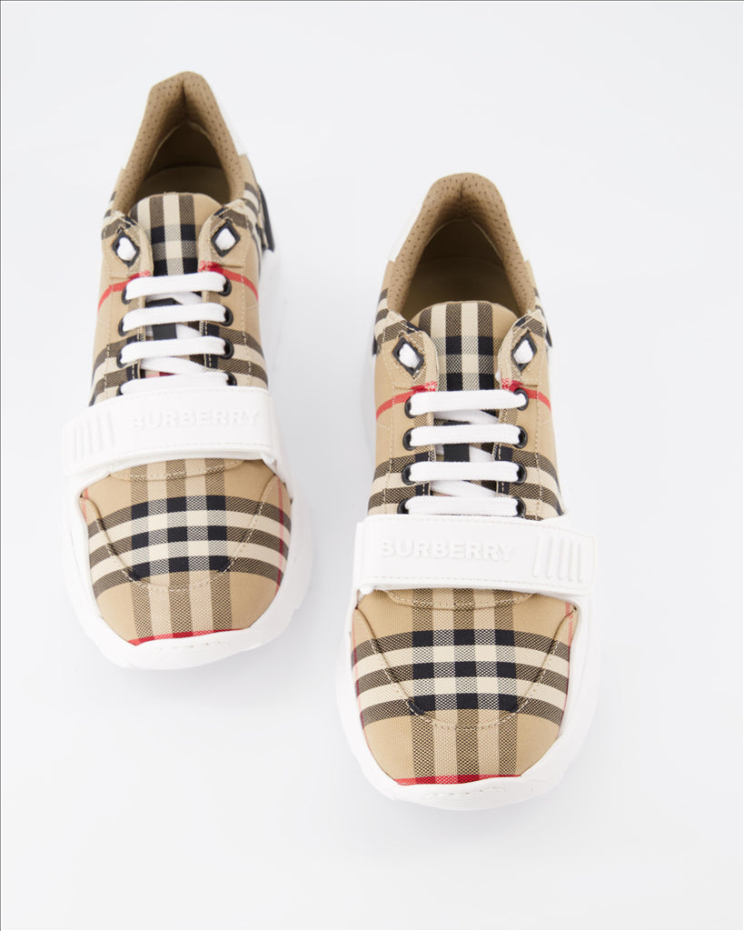 Burberry sneakers, Ramsey Beige Sneakers, men’s luxury shoes, designer sneakers, high-end sneakers