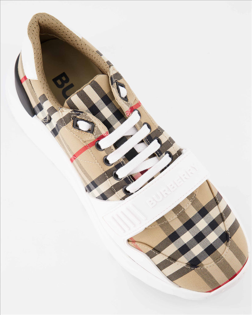 Burberry sneakers, Ramsey Beige Sneakers, men’s luxury shoes, designer sneakers, high-end sneakers