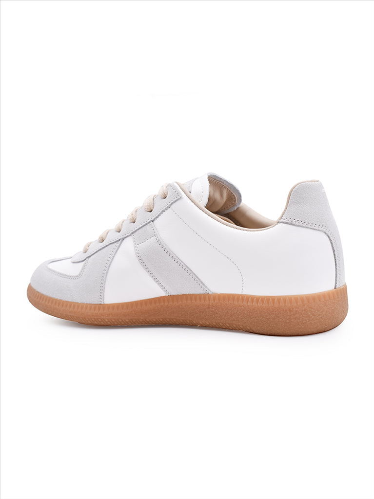 luxury sneakers, Maison Margiela, women's designer shoes, leather and suede sneakers, high-end fashion