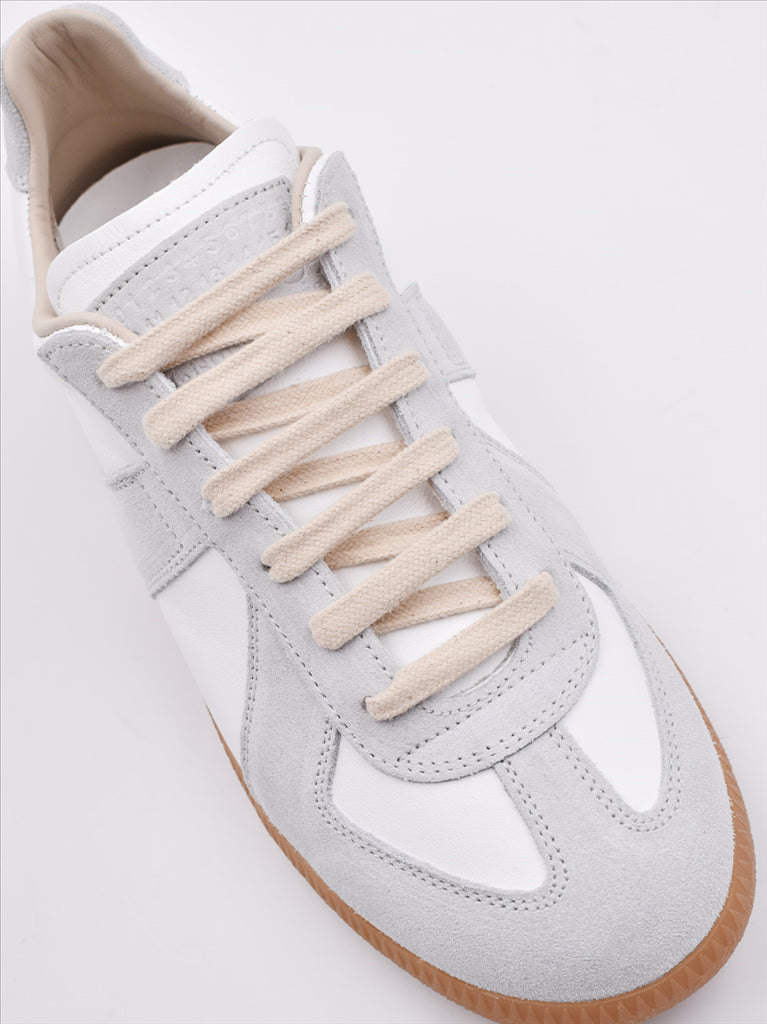 luxury sneakers, Maison Margiela, women's designer shoes, leather and suede sneakers, high-end fashion