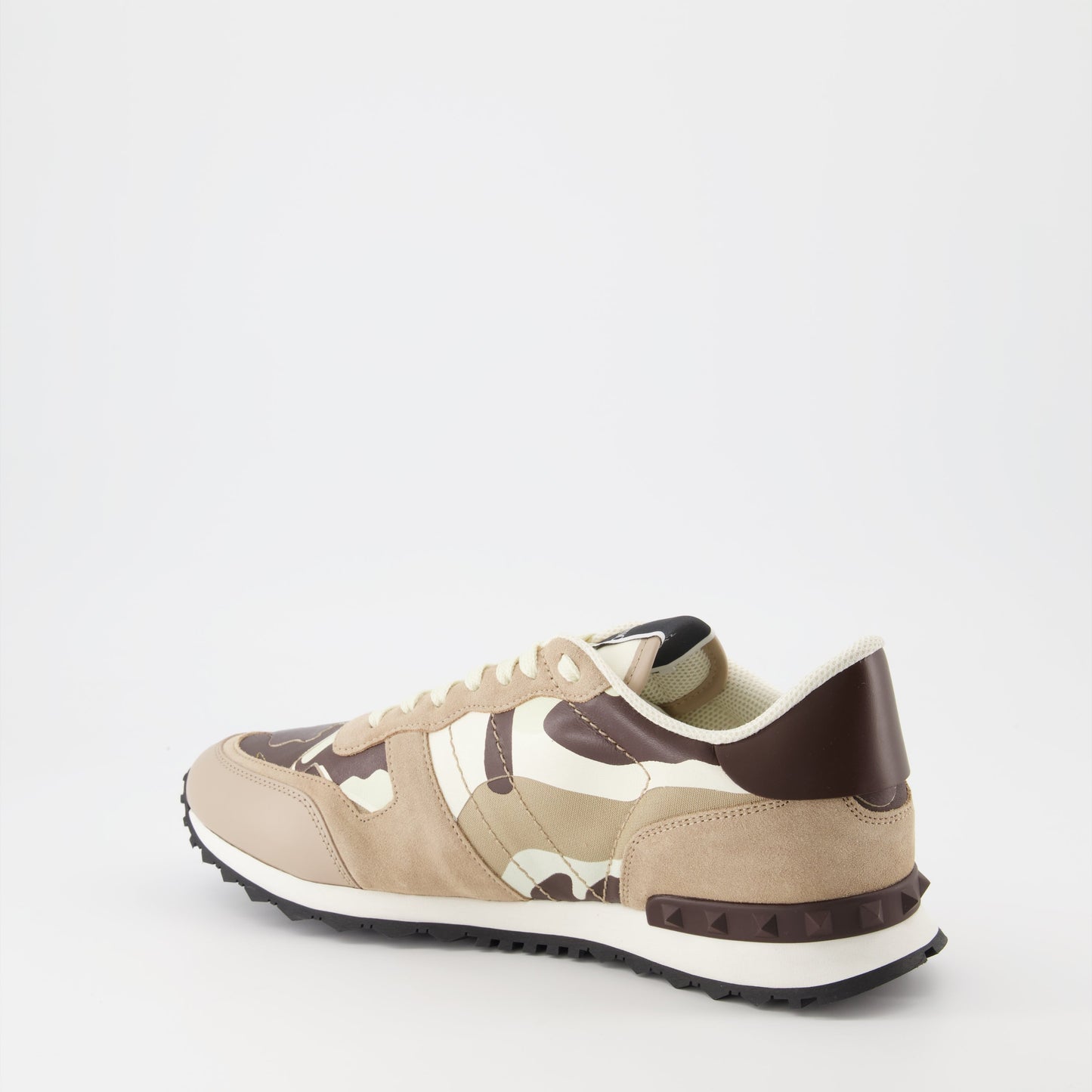 Valentino Garavani, Rockrunner Sneakers, Men's luxury footwear, Designer sneakers, Beige casual shoes