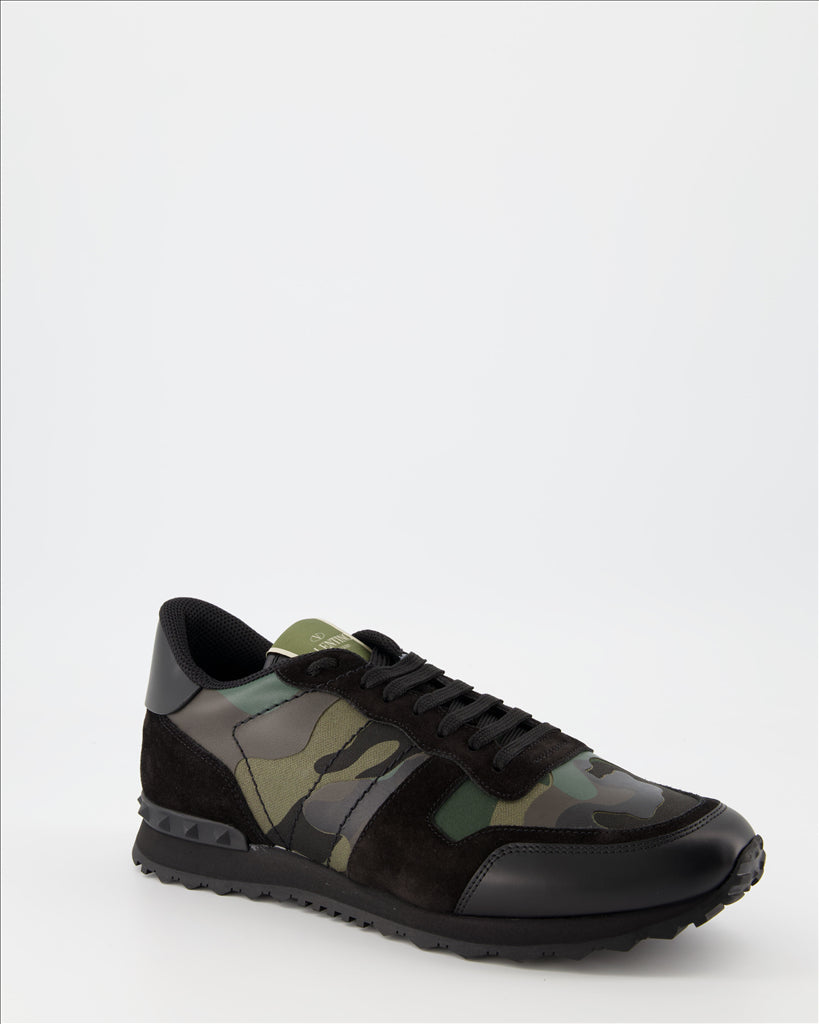 Valentino Garavani, men's sneakers, camouflage, Rockrunner, high-end