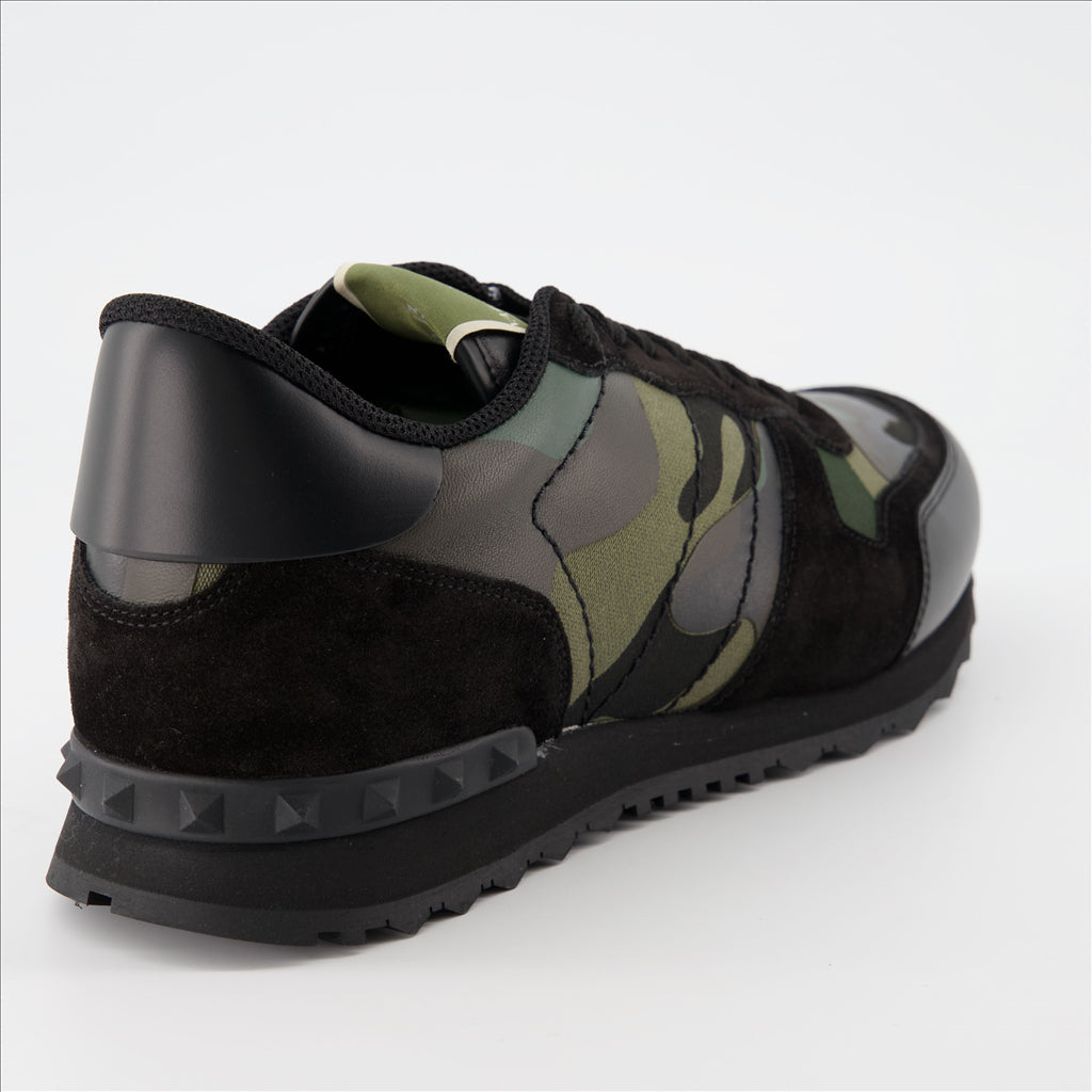 Valentino Garavani, men's sneakers, camouflage, Rockrunner, high-end