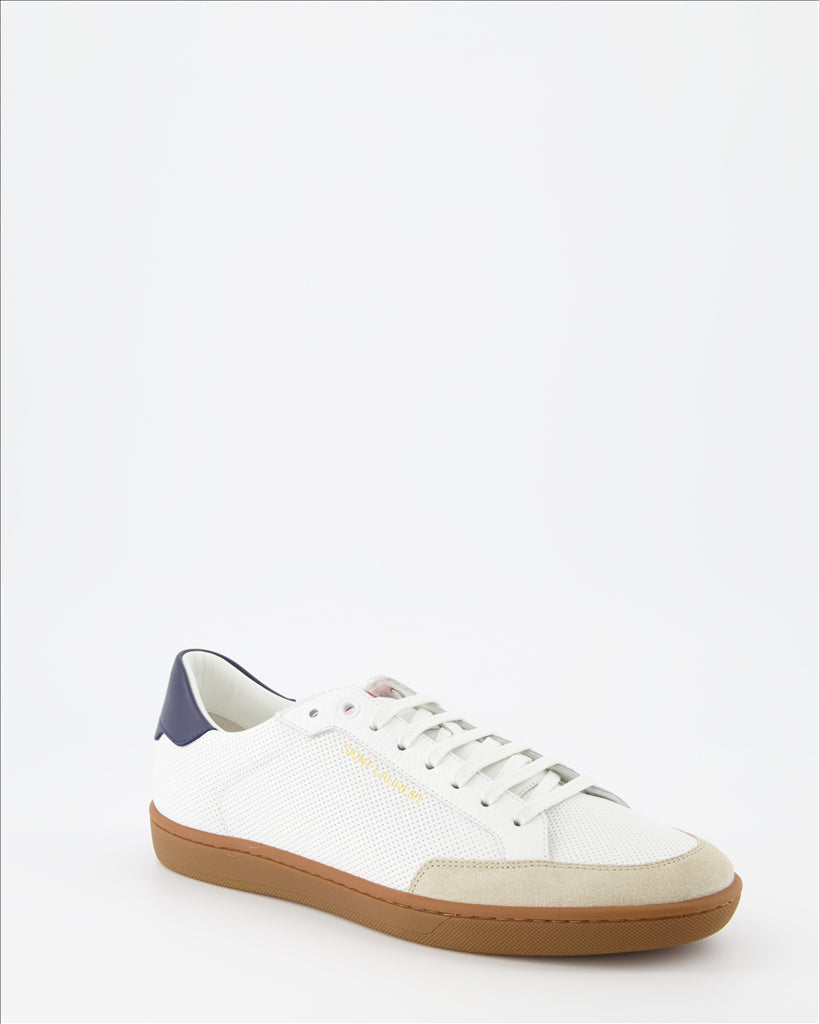 Saint Laurent, White Sneakers, Men's Shoes, Luxury, Sleek Design