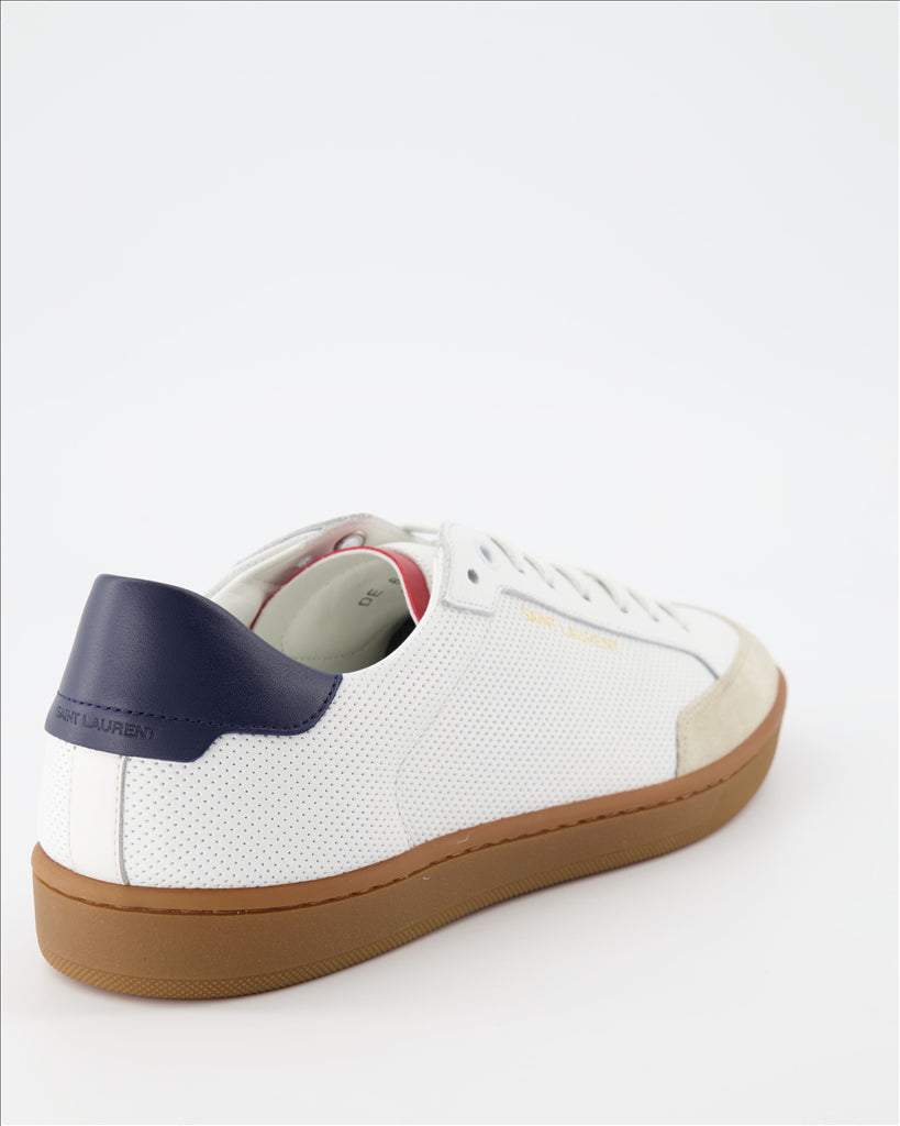 Saint Laurent, White Sneakers, Men's Shoes, Luxury, Sleek Design