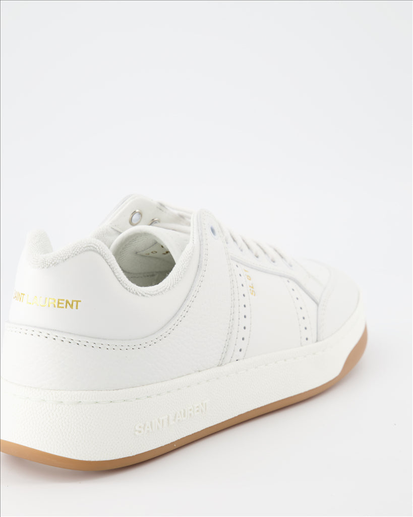 Saint Laurent, Baskets SL61, luxury sneakers, men's white sneakers, designer footwear