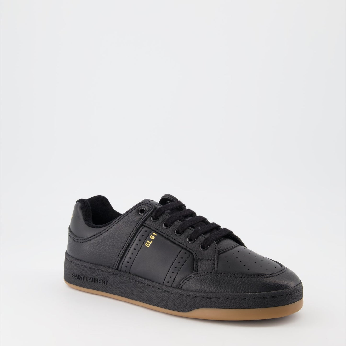 Saint Laurent sneakers, black SL61, luxury footwear, men's designer shoes, elegant men's sneakers