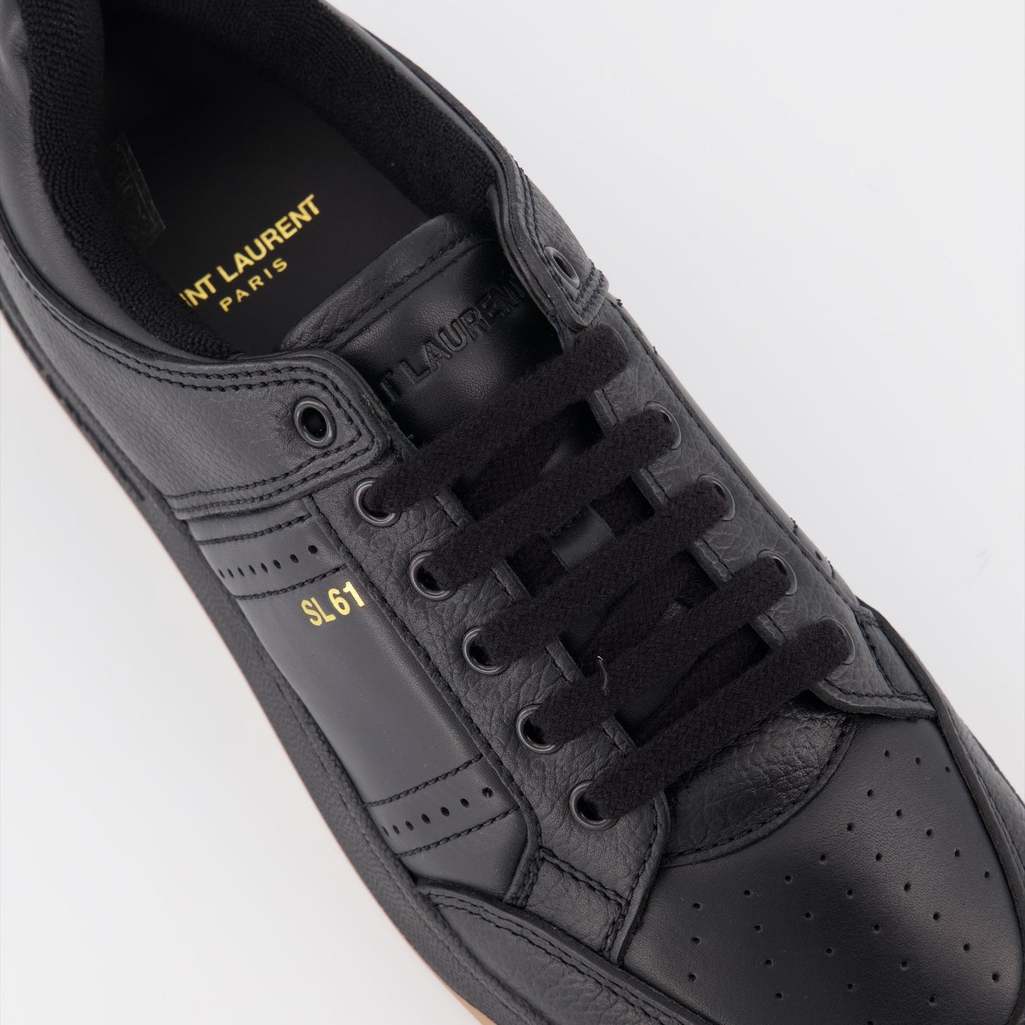 Saint Laurent sneakers, black SL61, luxury footwear, men's designer shoes, elegant men's sneakers