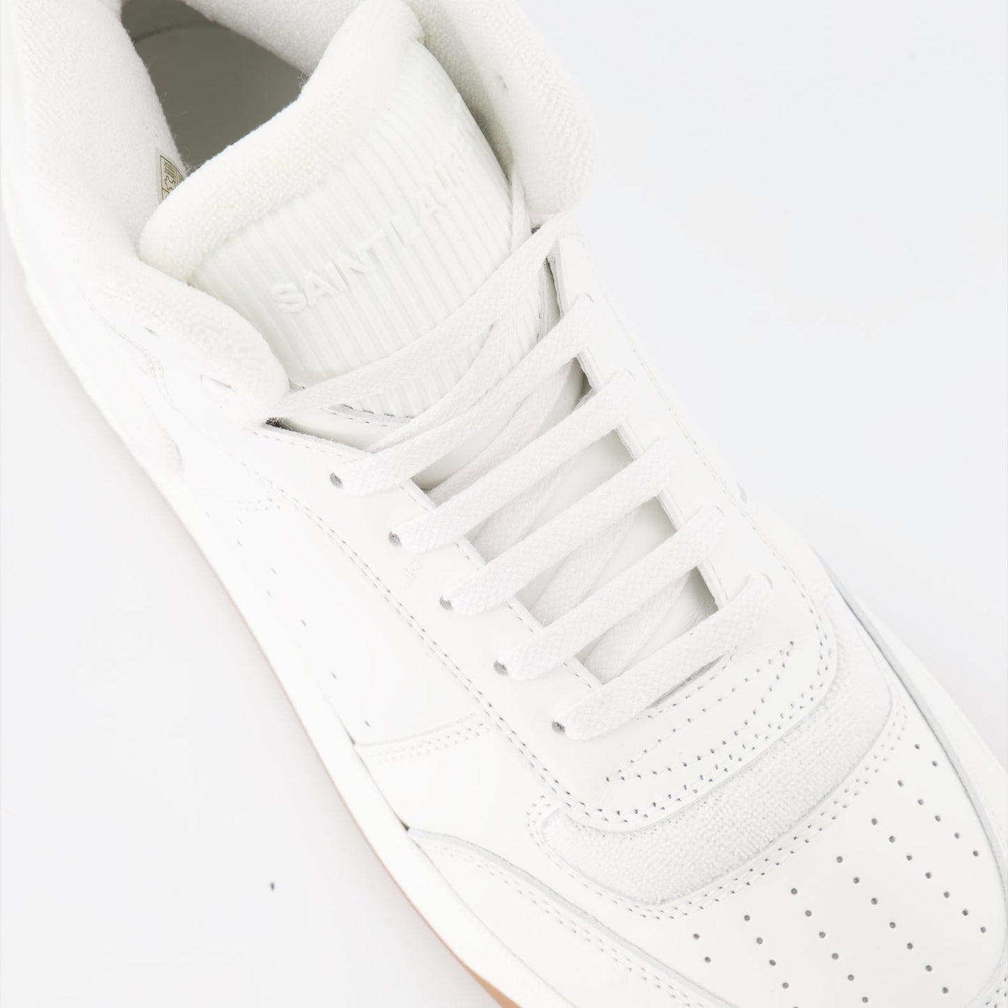 Saint Laurent sneakers, white leather sneakers, men's luxury footwear, SL80 sneakers, high-end fashion