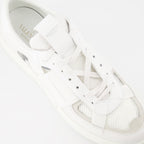 Valentino Garavani, luxury sneakers, white mesh, women's shoes, high-end fashion