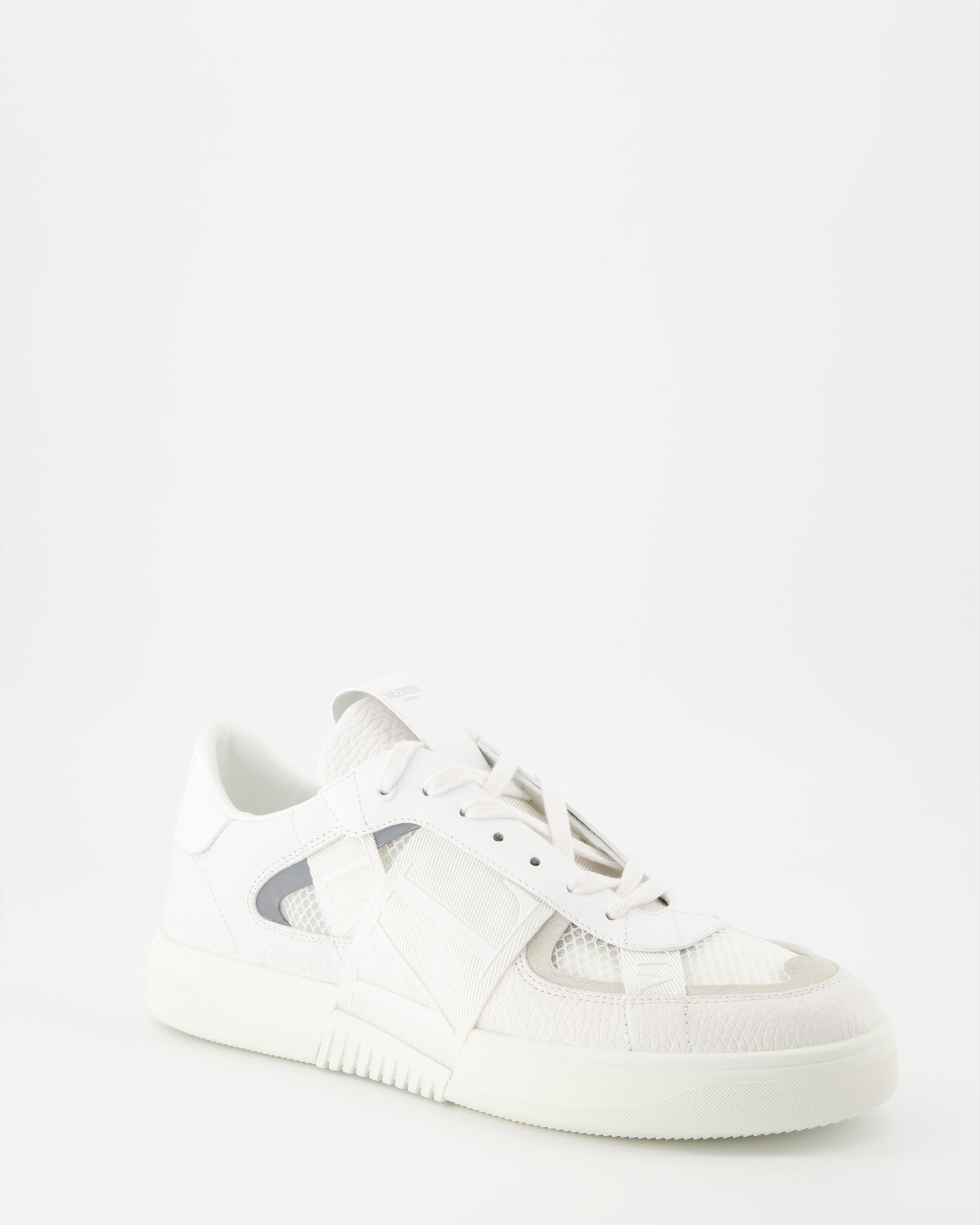 Valentino Garavani, luxury sneakers, white mesh, women's shoes, high-end fashion