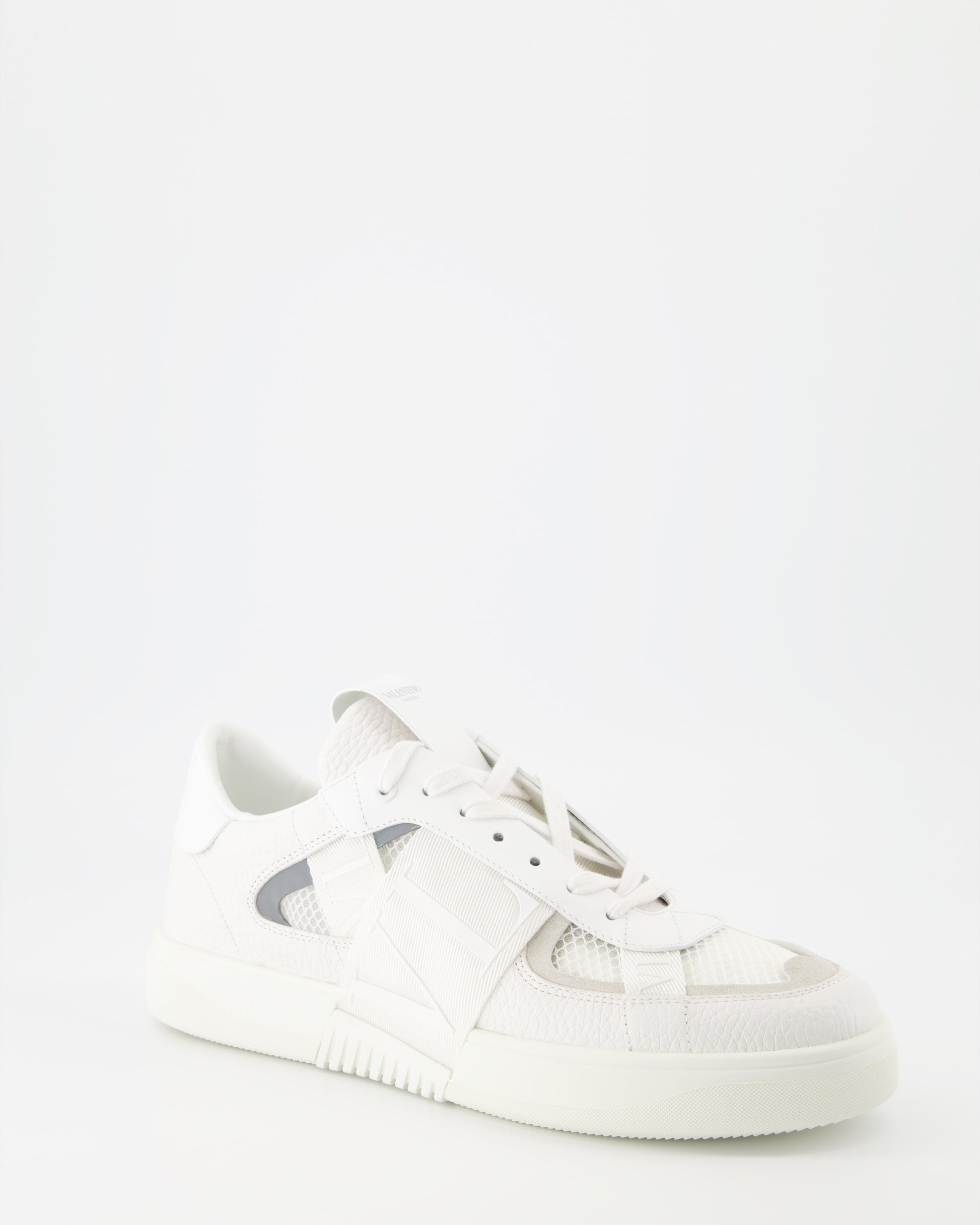 Valentino Garavani, luxury sneakers, white mesh, women's shoes, high-end fashion