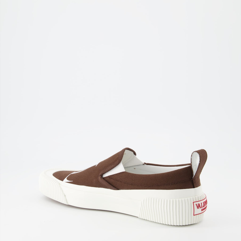 Valentino Garavani, VLTN sneakers, luxury footwear, fabric sneakers, designer sneakers