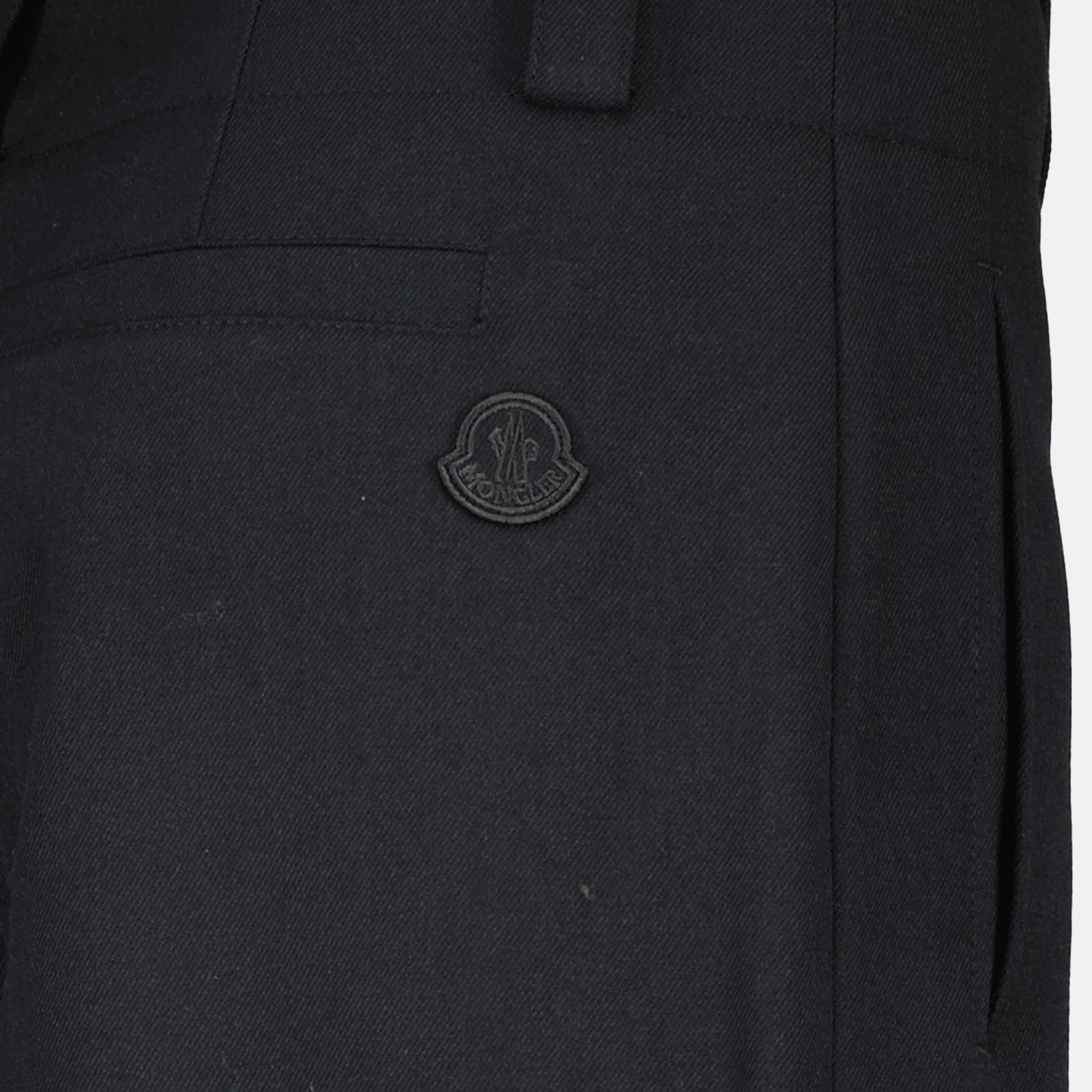 Moncler trousers, wool trousers, Autumn-Winter 2025, black trousers, designer pants