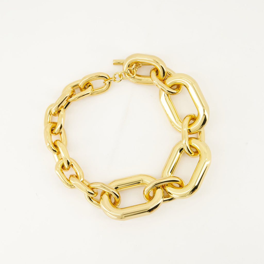 Image of XL Link Gold Necklace by Rabanne for Women - Season Autumn-Winter 2024 - Detail View 1