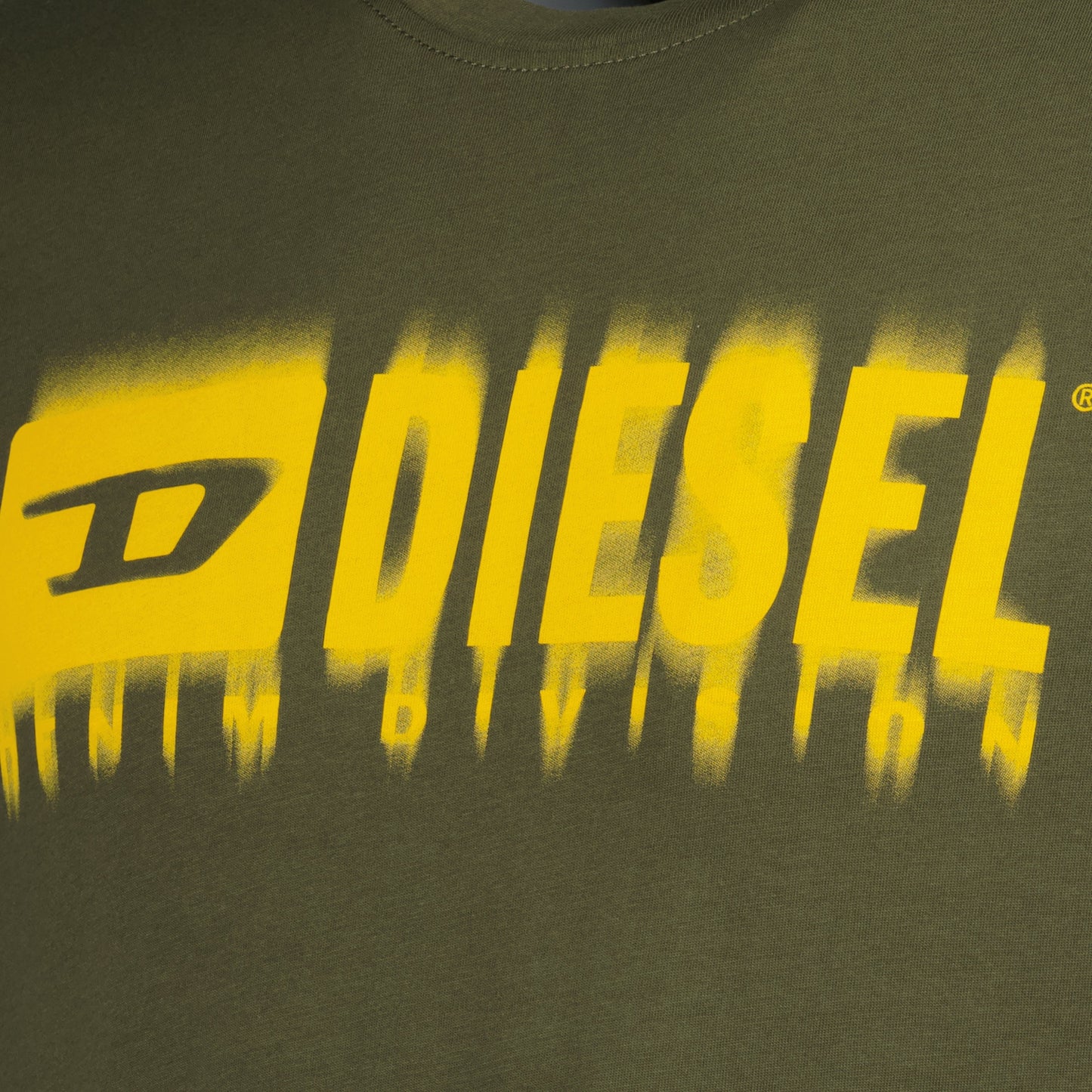 T-shirt, Diesel, Blurred logo, Casualwear, Cotton