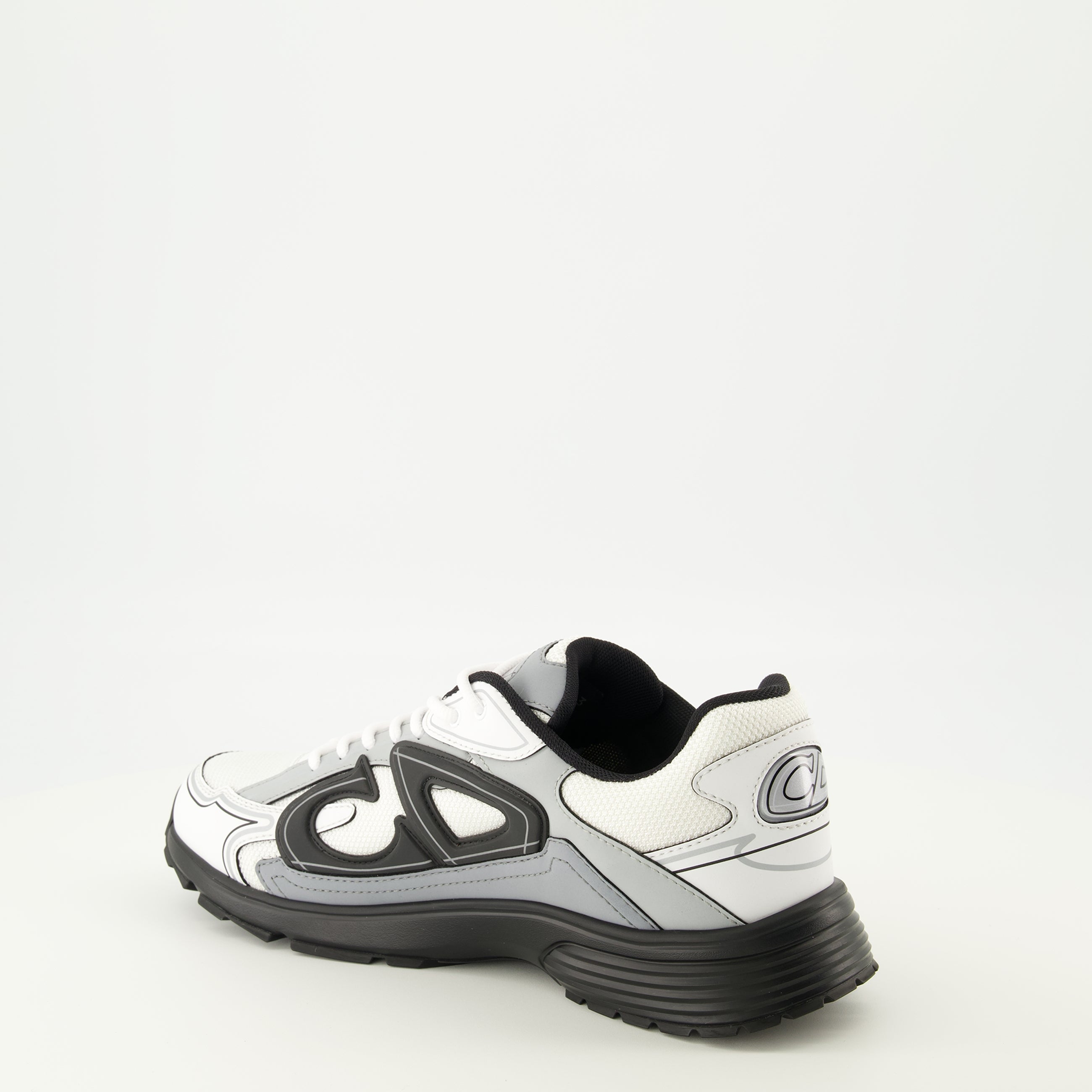 Immagine delle Sneakers Grigie B30 di Dior per Uomo - Stagione Primavera-Estate 2026 - Vista Posteriore Destra in Tre Quarti