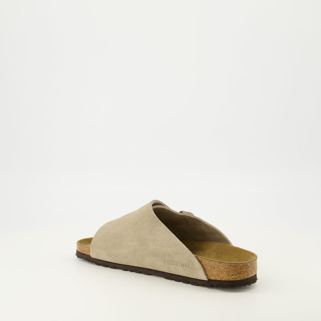 Zürich Beige Suede Sandals