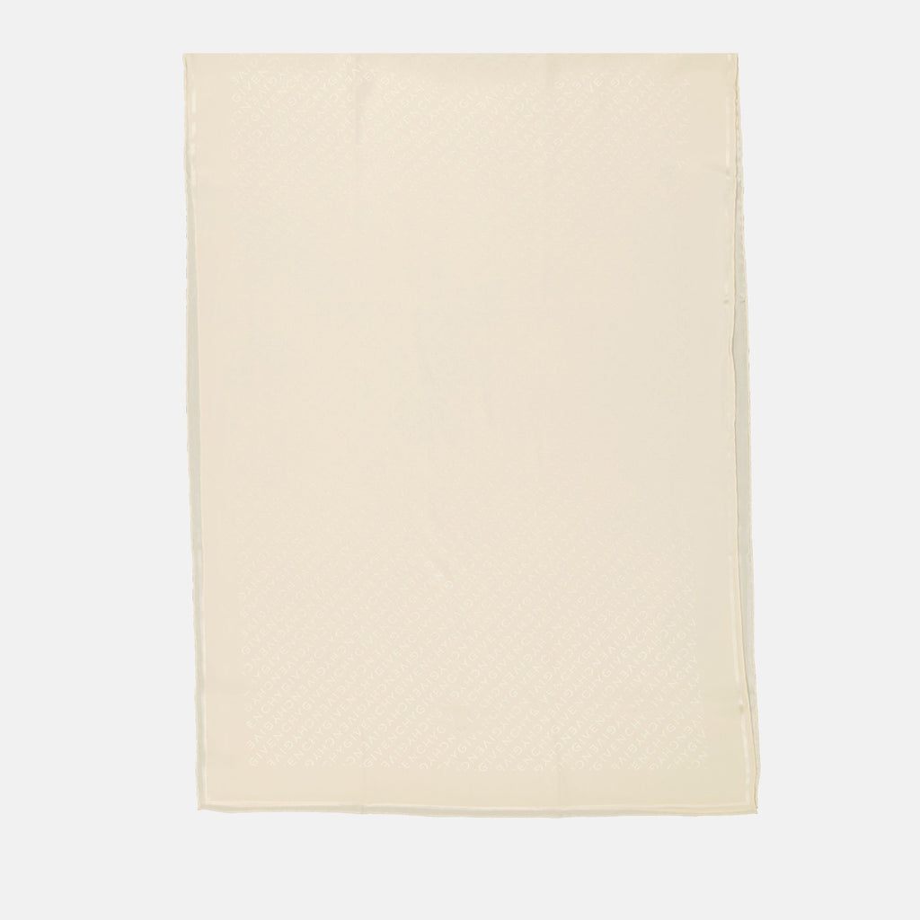 女性用のジバンシィのモノグラムシルクスカーフの画像 - 2024年秋冬シーズン - 前面ビュー