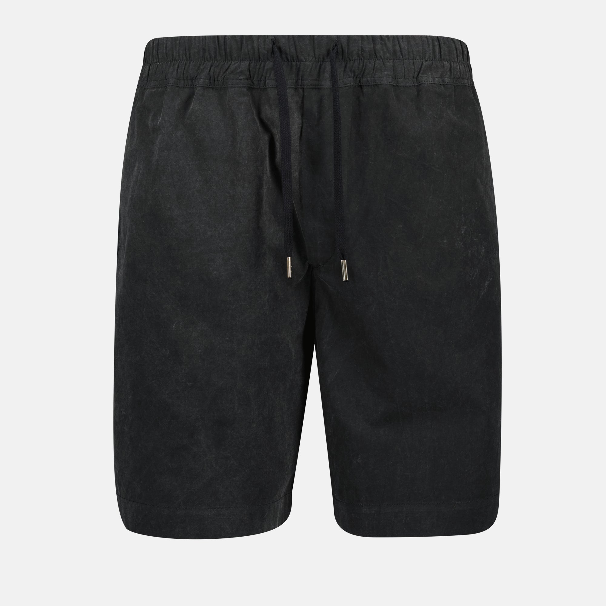 black cotton shorts, Iro Maxe shorts, comfortable summer shorts, men’s cotton shorts, stylish casual wear