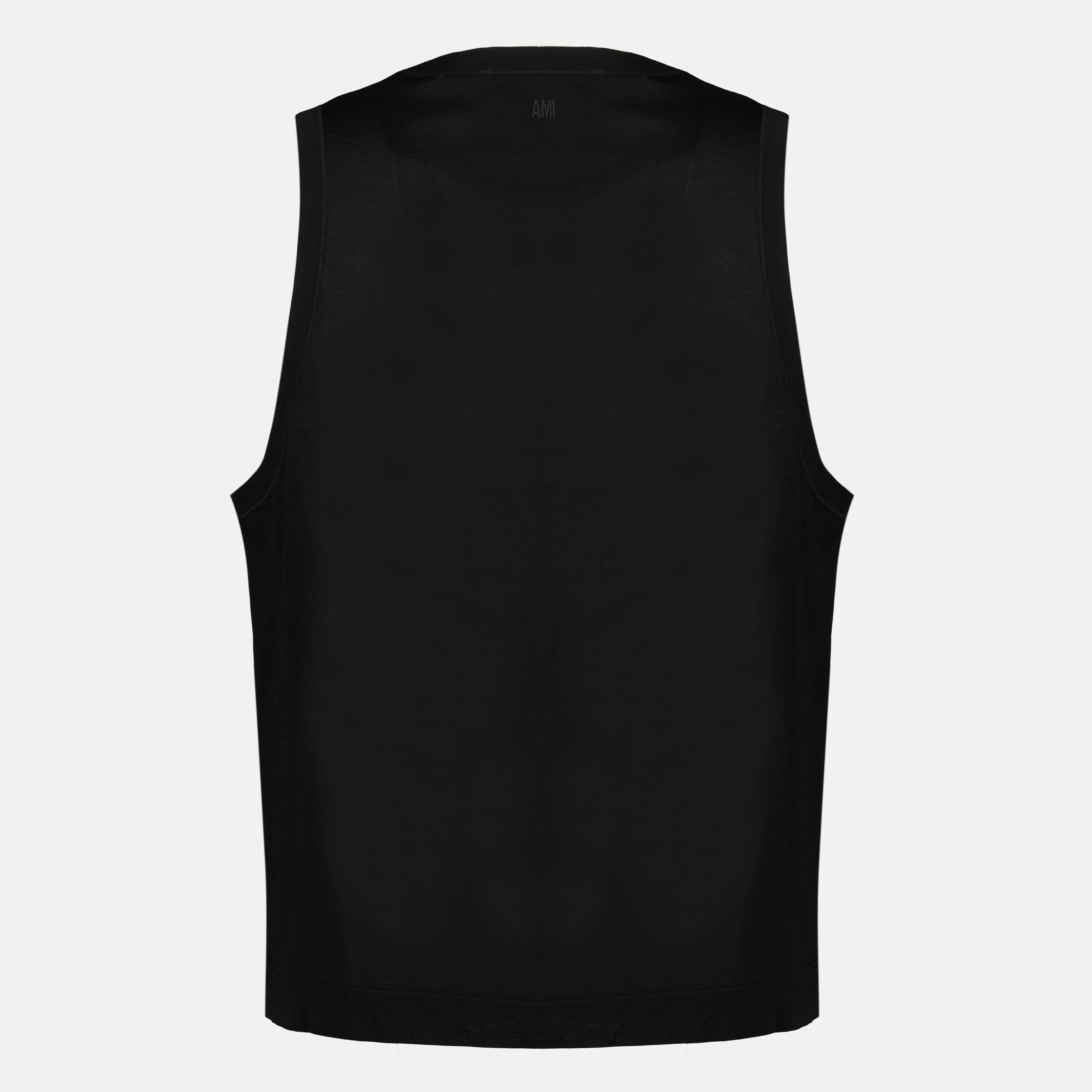 Black Cotton Tank Top