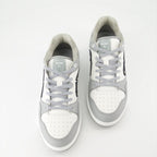 Image of Gray Leather B57 Sneakers by Dior for Men - Season Autumn-Winter 2024 - Top View Pair