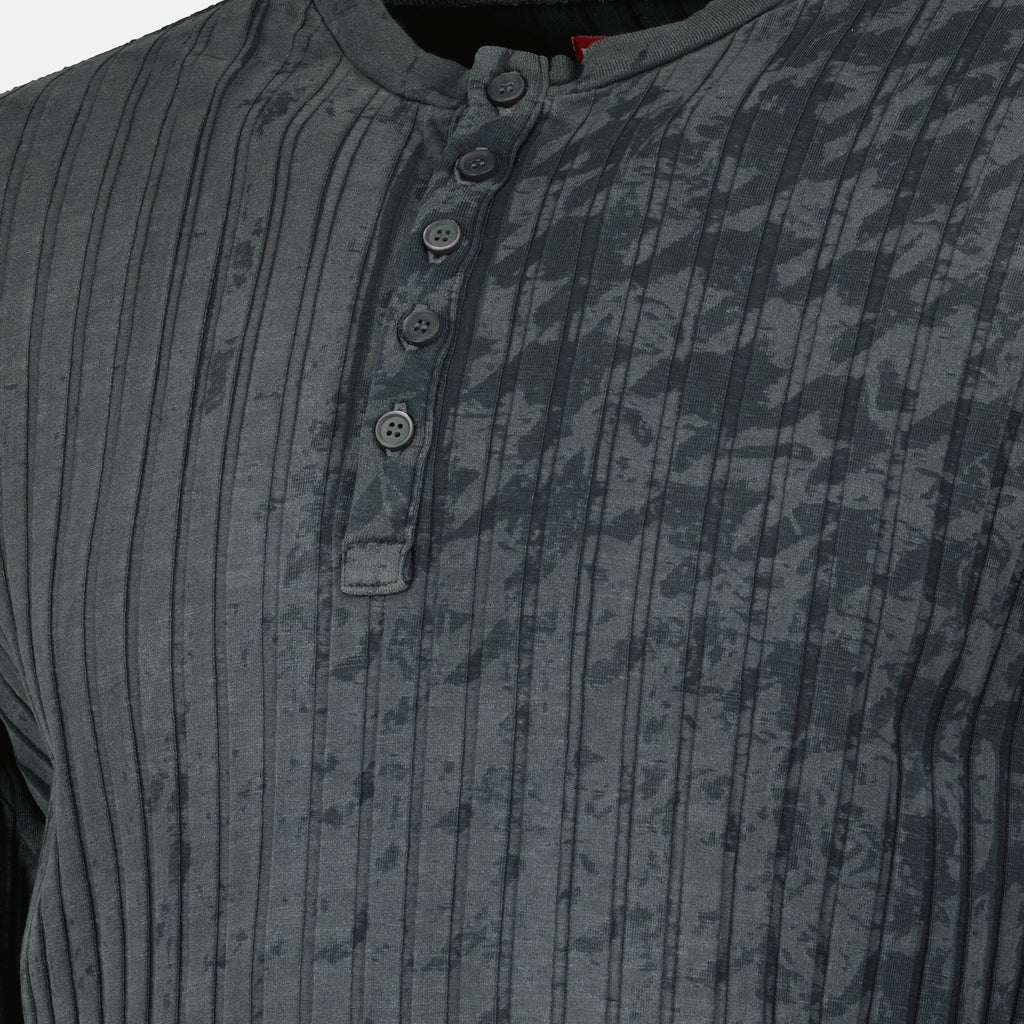 Diesel Long Sleeve T-Shirt, Cotton Elastane T-Shirt, Men's T-Shirt, Autumn Winter Collection, Stylish Casual Wear