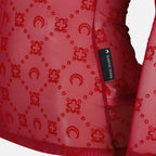 Image of Red Mesh Monogram Top by Marine Serre for Women - Season Autumn-Winter 2025 - Product detail view 2